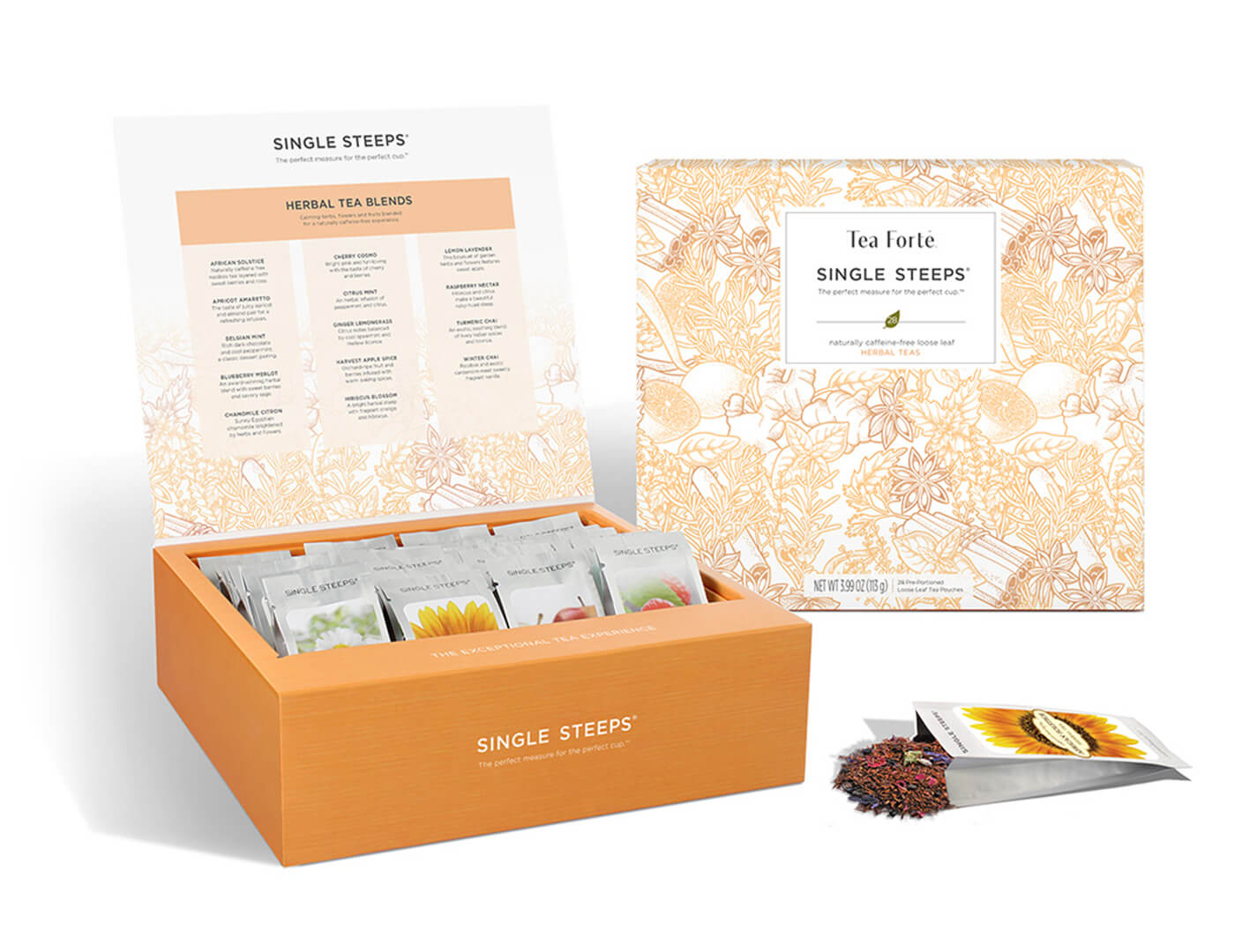 Single Steeps® Tea Chest Herbal Tea Assortment